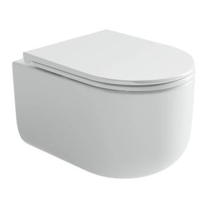 Подвесной унитаз Ceramica Nova Ulma CN4006 безободковый белый