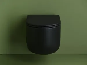 Подвесной унитаз Ceramica Nova Ulma CN4006MB безободковый чёрный матовый