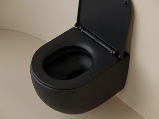 Подвесной унитаз Ceramica Nova UP CN4007MB безободковый чёрный матовый Подвесной унитаз Ceramica Nova UP CN4007MB безободковый чёрный матовый