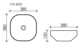 Раковина Ceramica Nova Element CN5032 38см белый Раковина Ceramica Nova Element CN5032 38см белый