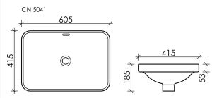 Раковина Ceramica Nova Element CN5041 60см белый
