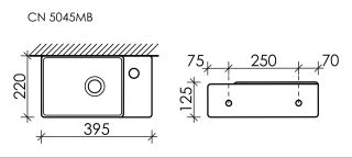 Раковина Ceramica Nova Element CN5045MB 39см чёрный матовый Раковина Ceramica Nova Element CN5045MB 39см чёрный матовый