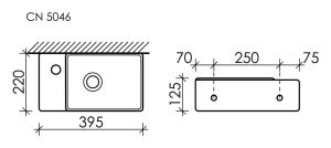 Раковина Ceramica Nova Element CN5046MB 39см чёрный матовый