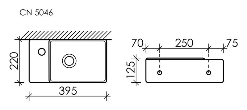 Раковина Ceramica Nova Element CN5046MB 39см чёрный матовый