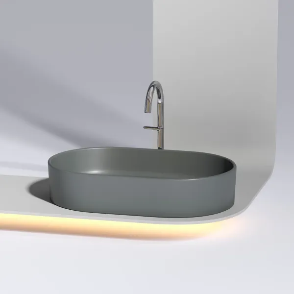 Раковина Ceramica Nova Element CN6048MDH 60см тёмный антрацит матовый