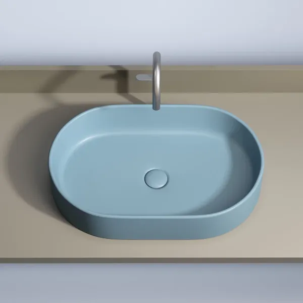 Раковина Ceramica Nova Element CN6048ML 60см голубой матовый Раковина Ceramica Nova Element CN6048ML 60см голубой матовый