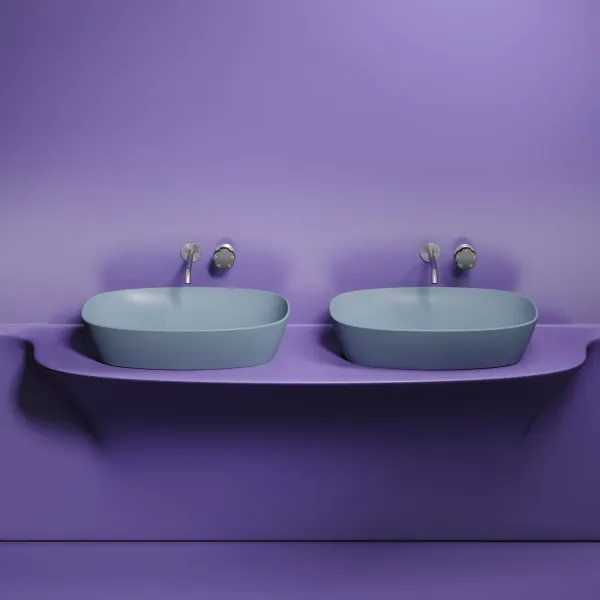 Раковина Ceramica Nova Element CN6049MHL 60см серо-голубой матовый