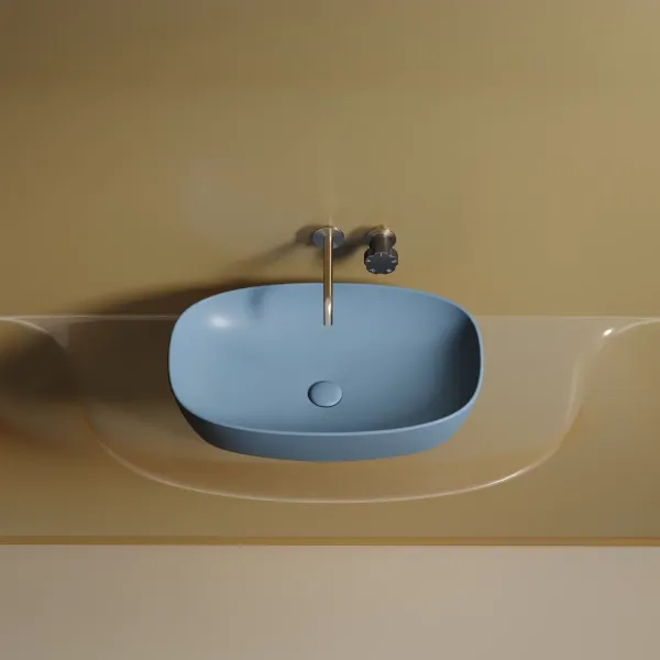 Раковина Ceramica Nova Element CN6049ML 60см голубой матовый