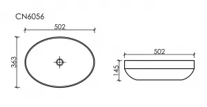 Раковина Ceramica Nova Element CN6056MC 50см капучино матовый