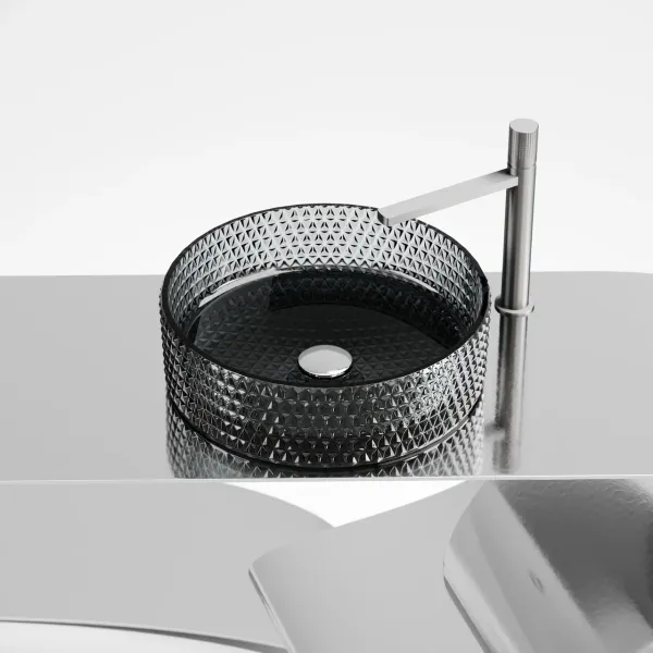 Раковина Ceramica Nova Cristal CN6060 36см чёрный