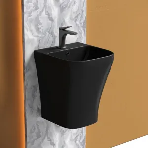 Подвесная раковина Ceramica Nova Dion CN6067MB 36см чёрный матовый