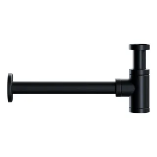 Сифон для раковины Ceramica Nova 70001MB с мокрым затвором чёрный матовый Сифон для раковины Ceramica Nova 70001MB с мокрым затвором чёрный матовый