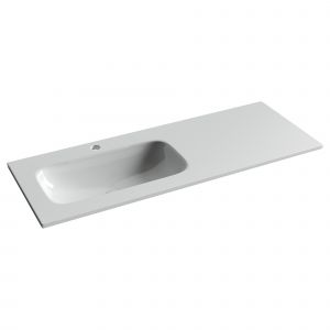Раковина Ceramicanova Grace CN7020 с чашей слева 120 см белый