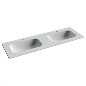 Раковина Ceramicanova Grace CN7022 с двумя чашами 140 см белый