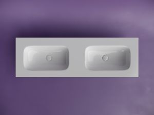 Раковина Ceramicanova Grace CN7022wx с двумя чашами 140 см белый