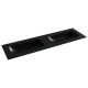 Раковина Ceramicanova Grace CN7023MBwx с двумя чашами 160 см чёрный матовый