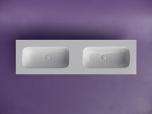 Раковина Ceramicanova Grace CN7023wx с двумя чашами 160 см белый