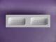 Раковина Ceramicanova Grace CN7023wx с двумя чашами 160 см белый