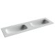 Раковина Ceramicanova Grace CN7023wx с двумя чашами 160 см белый