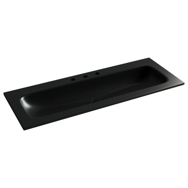 Раковина Ceramicanova Grace CN7024MB 120 см чёрный матовый