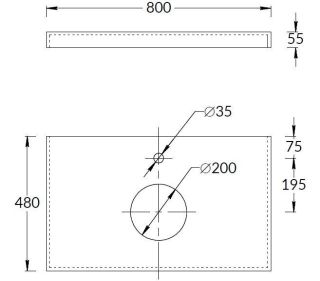 Столешница Kerama Marazzi Plaza Classic Neo CN80.SG560420R 80 см бежевый натуральный Столешница Kerama Marazzi Plaza Classic Neo CN80.SG560420R 80 см бежевый натуральный