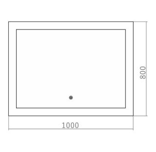 Зеркало с подсветкой Azario Норма ФР-00001452 100 см