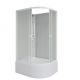 Душевая кабина Niagara Promo P110/80/40L/MT/BK 110x80 см профиль белый стекло матовое