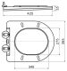 Подвесной унитаз BelBagno Colorato серый матовый BB062CHR-GR