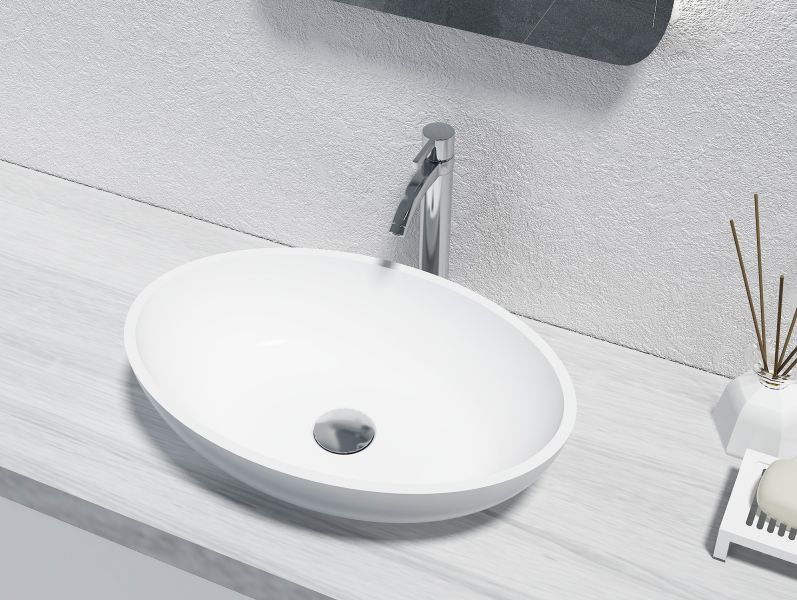 Раковина Montebianco Conca 12093 48 см белый матовый