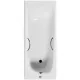 Ванна чугунная Vinsent Veron Concept VCO1407042H/VH0015BR  с дугообразными бронзовыми  ручками 140х70 см