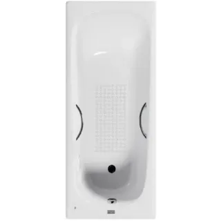 Ванна чугунная Vinsent Veron Concept VCO1507042H/VH0015CH-AS с дугообразными ручками хром 150х70 см