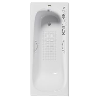 Ванна чугунная Vinsent Veron Concept VCO1707042H/VH0015NI-AS с ручками никель 170х70 см