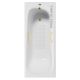 Ванна чугунная Vinsent Veron Concept VCO1707042H/VH0015MGD-AS с дугообразными матовыми золотыми ручками 170х70 см