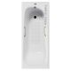 Ванна чугунная Vinsent Veron Concept VCO1657042H/VH0012GD-AS с золотыми ручками 165х70 см