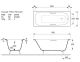 Ванна чугунная Vinsent Veron Concept VCO1707042H 170x70см с отверстиями для ручек