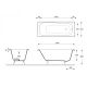 Ванна чугунная Delice Prestige DLR230619R-AS 140х70 с отверстиями под ручки и антискользящим покрытием