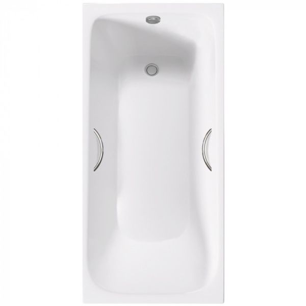 Ванна чугунная Delice Continental PLUS DLR230633R с отверстиями под ручки 150х70 см