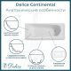 Ванна чугунная Delice Continental DLR230613R-AS 170x70 с отверстиями под ручки и антискользящим покрытием