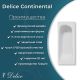 Ванна чугунная Delice Continental DLR230612-AS 150x70 с антискользящим покрытием