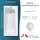 Ванна чугунная Delice Continental PLUS DLR230633 150х70 см