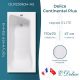 Ванна чугунная Delice Continental PLUS DLR230634-AS с антискользящим покрытием 170х70 см Ванна чугунная Delice Continental PLUS DLR230634-AS с антискользящим покрытием 170х70 см