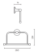 Полотенцедержатель AltroBagno Corposo 081312 Or Полотенцедержатель AltroBagno Corposo 081312 Or