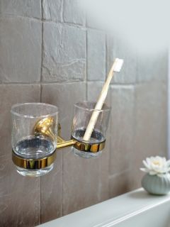 Стакан двойной подвесной AltroBagno Corposo 081702 Or Стакан двойной подвесной AltroBagno Corposo 081702 Or
