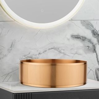 Раковина AltroBagno Costoso 001007 RaSp из нержавеющей стали медь матовая Раковина AltroBagno Costoso 001007 RaSp из нержавеющей стали медь матовая