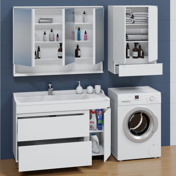 Напольная тумба под раковину Санта Марс 700423 120 см янтарный