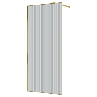 Душевая перегородка Azario Walk-in AZ-271-100-BGL-CRF 100 см профиль брашированное золото золото стекло рифлёное