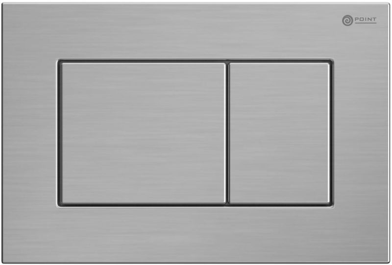 Клавиша смыва Point Ника PN44081SB сталь брашированная Клавиша смыва Point Ника PN44081SB сталь брашированная