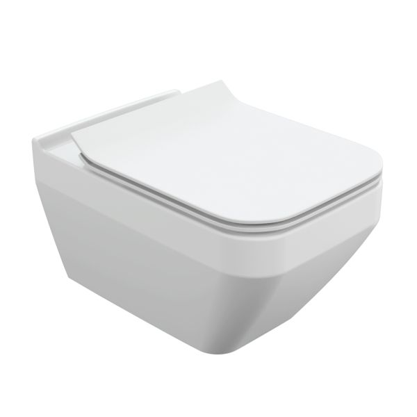 Унитаз  Cersanit CREA SQUARE CLEAN ON DPL EO SLIM 63115