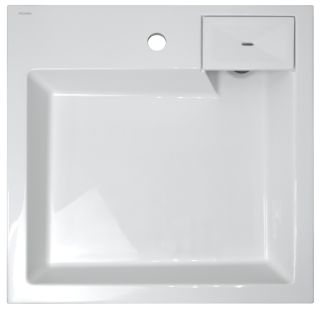 Раковина под стиральную машину AZARIO Slim CS00078302 600х600х110 литьевой мрамор, белая Раковина под стиральную машину AZARIO Slim CS00078302 600х600х110 литьевой мрамор, белая