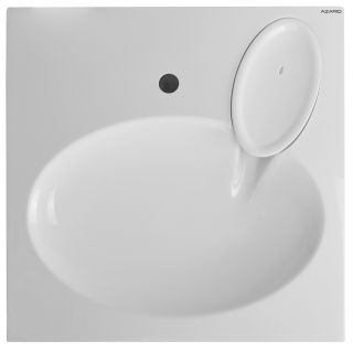 Раковина Azario Elegance CS00086606 600х600х100 литьевой мрамор, сифон в комплекте, белая Раковина Azario Elegance CS00086606 600х600х100 литьевой мрамор, сифон в комплекте, белая